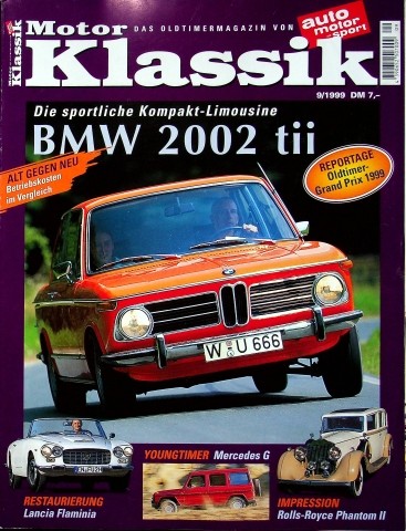 Deckblatt Motor Klassik (09/1999)